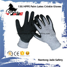 13G 3/4 Latex Crinkle Coated Cut Resistant Safety Work Glove